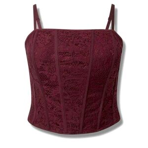 TORRID Lace Corset Crop Top - 1X New with Tags